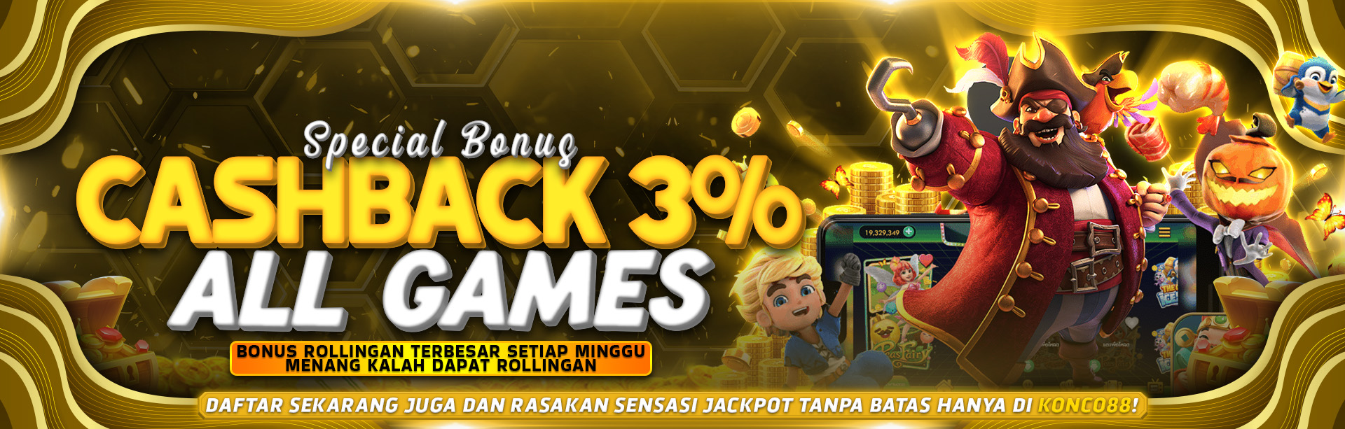 CASHBACK DAN ROLLINGAN MINGGUAN